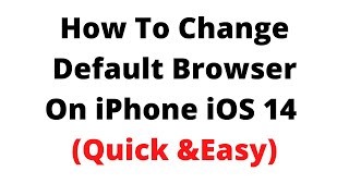 How to change default browser on iPhone iOS 14, screenshot 3