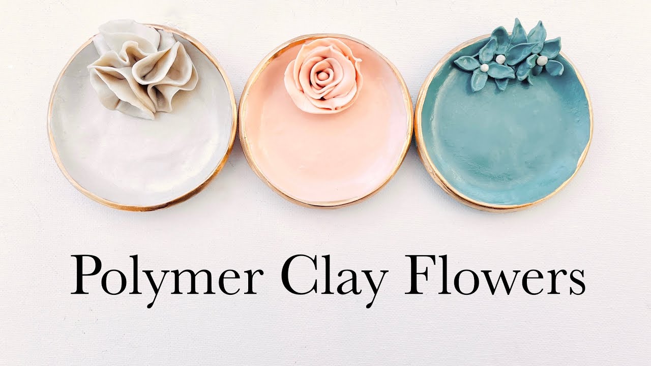 DIY Polymer Clay Flowers Tutorial, Clay Rose, Carnation, & Kalanchoe on ...