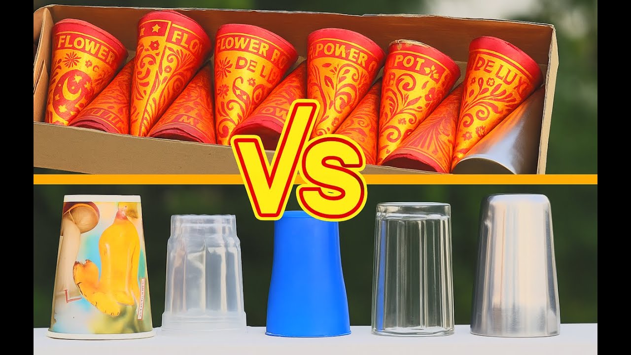 Anar Flower Pot Fireworks vs Everyday Glasses 🥶🔥 Who will win??  Watch Now 