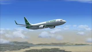 FSX Iraqi Airways PMDG B738 flight Basrah Int  ORMM-Kuwait Int  OKBK By Ammar J.  Omar