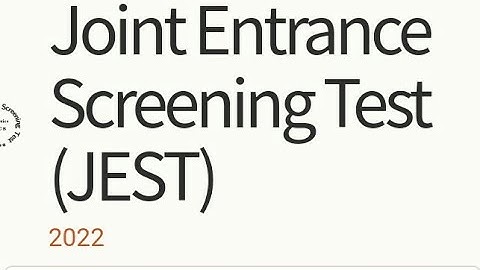 JEST 2022 notification released