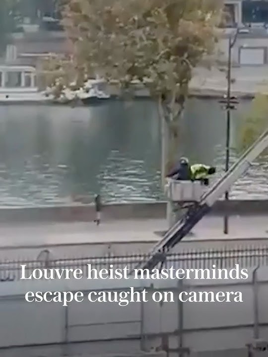 Louvre heist masterminds' escape caught on camera