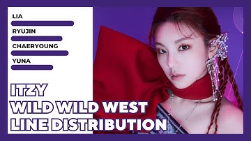 ITZY - WILD WILD WEST LINE DISTRIBUTION (COLOR CODED LYRICS)
