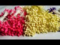 Flower Stamens ||Diy flower stamens | Quick and easy way of making flower Stamens #12