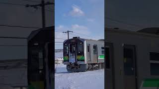 冬の新得を走ったDecmo（JR北海道H100形）根室本線にて