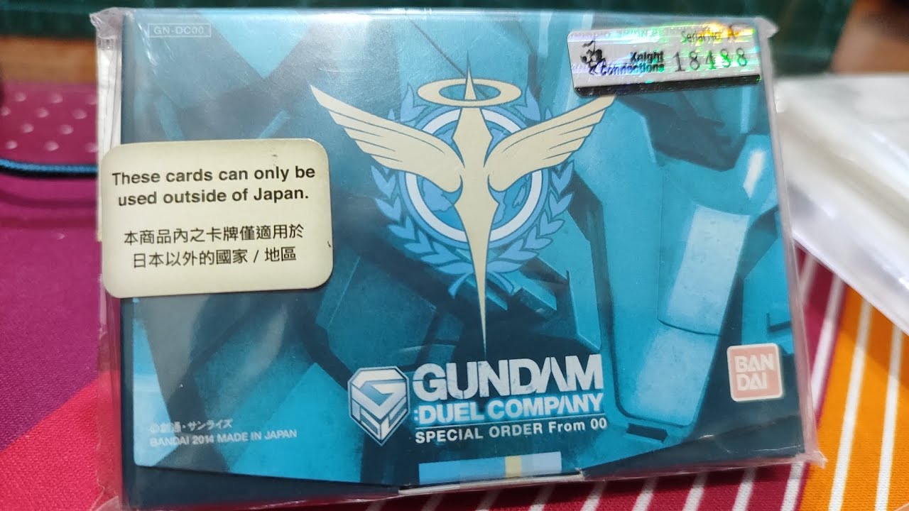 Unboxing Gundam Cards. Gundam Duel Company : Special Order from 00 Review