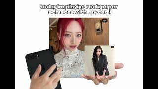 Yuna’s cat plays Rock Paper Scissors?! 😱#itzy #yunaitzy #chaeryoung