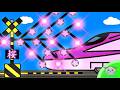 【電車】桜踏切 さくらふみきり Railway Railroad Level crossings Trains parade animation