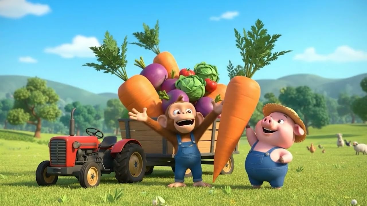 Baby Monkey & the Tractor Breakdown Adventure! 🐒🚜💥 | Monkey Family