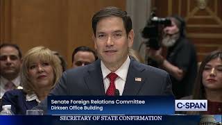Secretary of State Nominee Marco Rubio Opening Statement