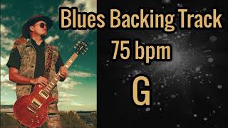 Blues Backing track 75 bpm Key of G