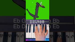Toothless Dancing Meme Piano Tutorial SLOW Easy🕺🏻 #piano