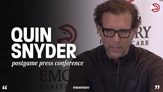 Hawks vs. Knicks Postgame Press Conference: Quin Snyder Details