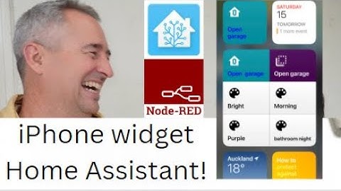 How to use Widgets on your iPhone to control anything in Home Assistant using Node Red!