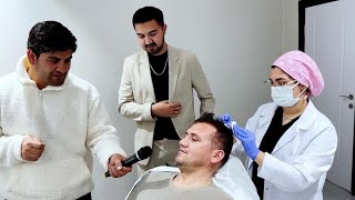همایون در کلینیک کاشت مو و دندان آریانا در استانبول