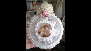 Shabby Chic Lace Christmas Bauble Tutorial - Part 1 - jennings644 - Teacher of All Crafts