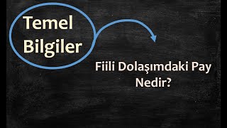 Fiili Dolaşımdaki Pay Nedir?