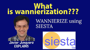 The Physics of Wannierization | Javier Junquera explains | WANNIERIZE USING SIESTA.