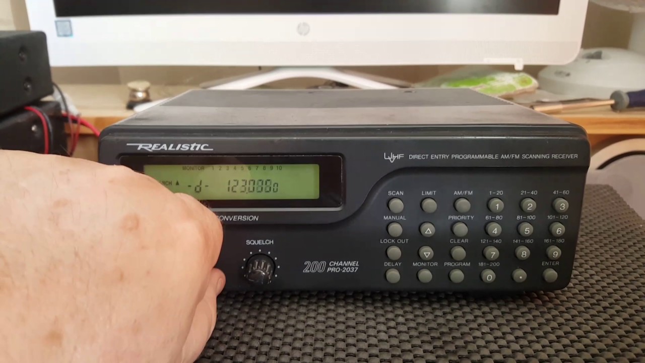Realistic pro2037 scanner YouTube