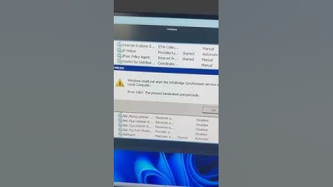 Fix Windows Permissions Issues to resolve Error 1067: the Process Terminated Unexpectedly