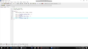 Program Menghitung Volume Limas dengan Dev C++