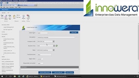 Link SharePoint and SAP From A Nintex Form