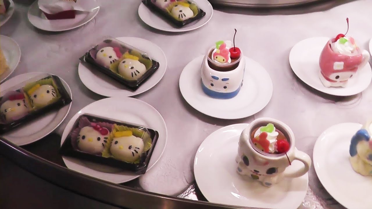 Sanrio PuroLand Food Machine Restaurant Hello Kitty Daifuku