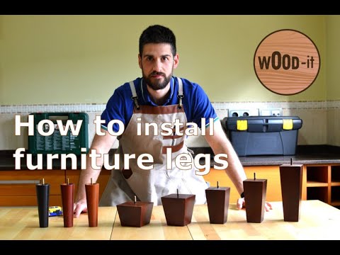 Wood Furniture Legs: installation