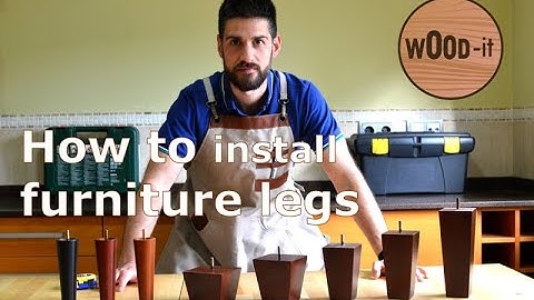 Wood Furniture Legs: installation tutorial