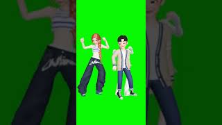 Green Screen Group Dance Cartoon Animation Video