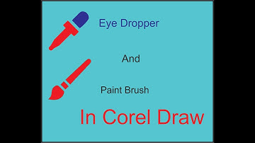 Eye Dropper and Paint Brush Tool in Corel Draw I Graphic Designing #coreldrawtuturial #logodesign