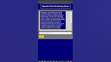 #Shorts Real-Time AI Chat Streaming with ChatGPT models using WebSocket