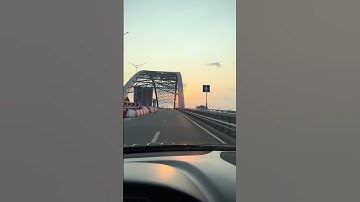 New Bridge (just opened) in Kyiv from car
