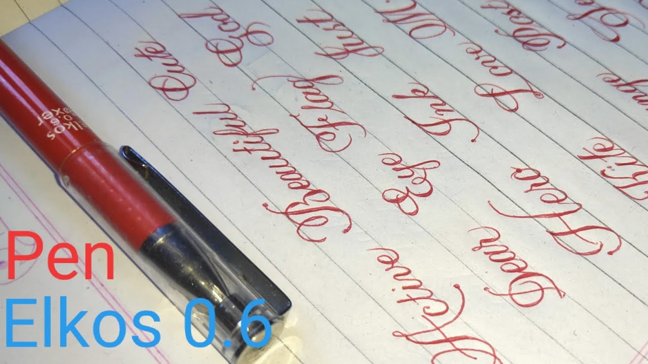 Beautiful cursive handwriting with ball point pen/ super duper ...