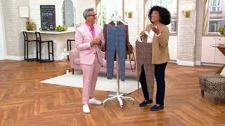 LOGO Lounge By Lori Goldstein Jacquard Leggings on QVC