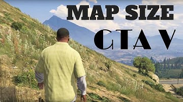 HOW BIG IS THE MAP in GTA V? Walk Across the Map