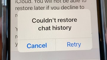Couldn’t restore chat history - Whatsapp backup stuck iPhone problem how to fix