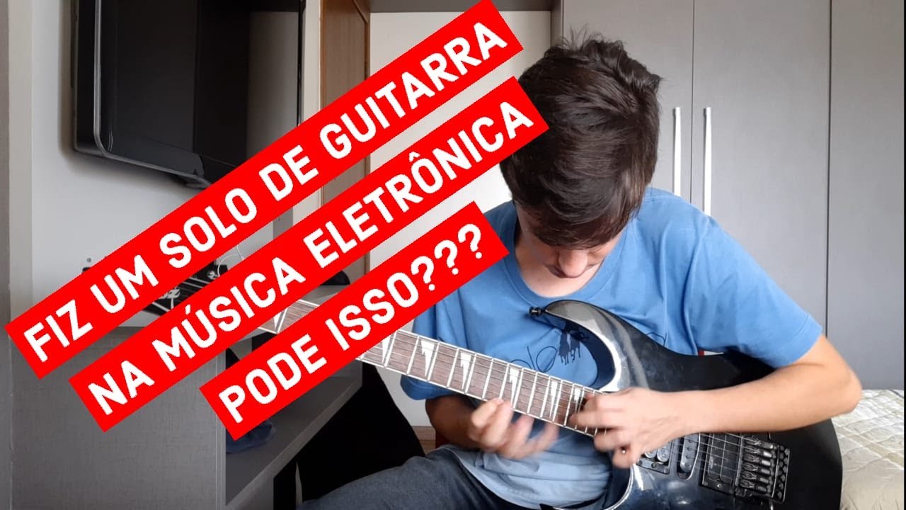 COMPUS UM SOLO PARA UMA MÚSICA ELETRÔNICA! (LOST SKY - DREAMS GUITAR COVER)