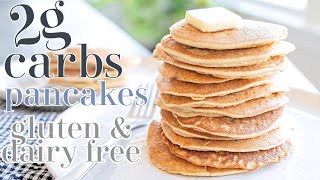 LOW CARB PANCAKES ONLY 2G OF CARBS! GlutenFree & Dairy Free!