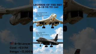 🔥 Tu-160 Blackjack vs B-1B Lancer | Which Bomber Dominates the Sky? #Defense #military