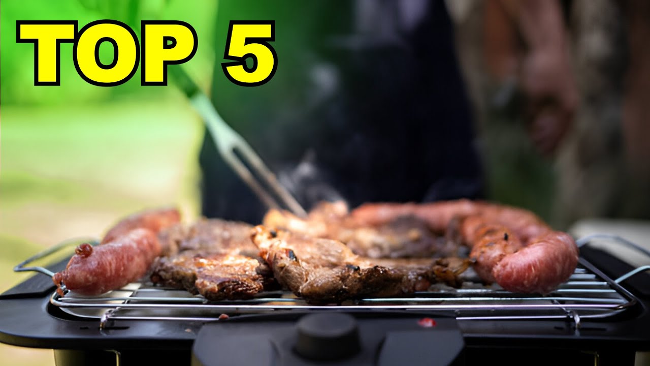 Barbecue de camping portable en acier inoxydable pliant - ESTINK - Fente incurvée - Attrape