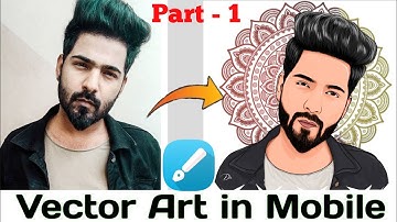 How to make Vector Art in Mobile  |  step by step  |  Dev EditZ
