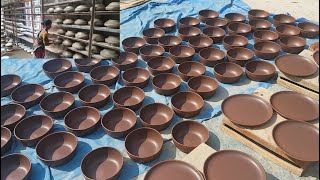 Pottery Factory | Modern Pottery Clay Work By Women | Fast & Perfect Cookware Making