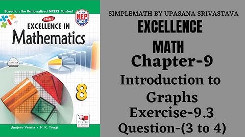 Excellence Math || Class-8 || Chapter-9 || Introduction to Graphs ||Exercise-9.3|| Question-(3 to 5)