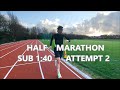 Half Marathon Sub 1hr40 PR Attempt 2 | in Saucony Endorphin Speed