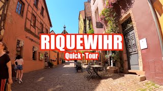 Tour of Riquewihr in France in 4K - Alsace