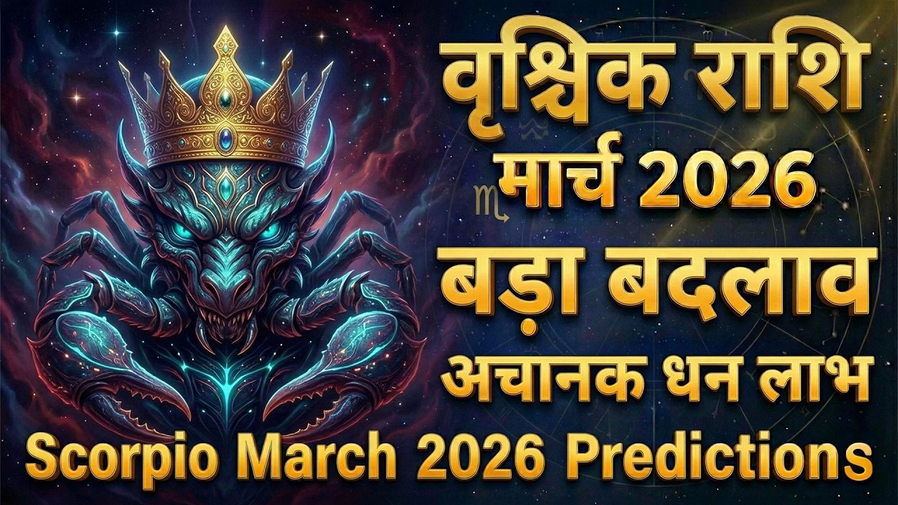 Scorpio March 2026 Tarot Hindi | Vrishchik Rashi March 2026 Tarot Reading