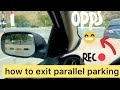 How to exit parallel parking