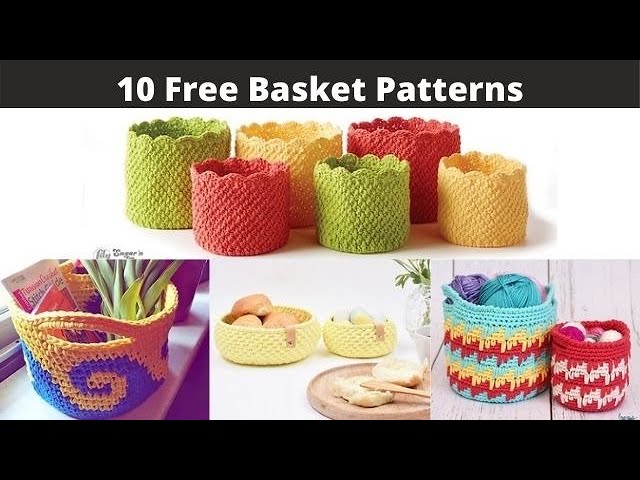 30+ Brilliant Easy Crochet Basket Patterns for Home Storage - Crochet Life