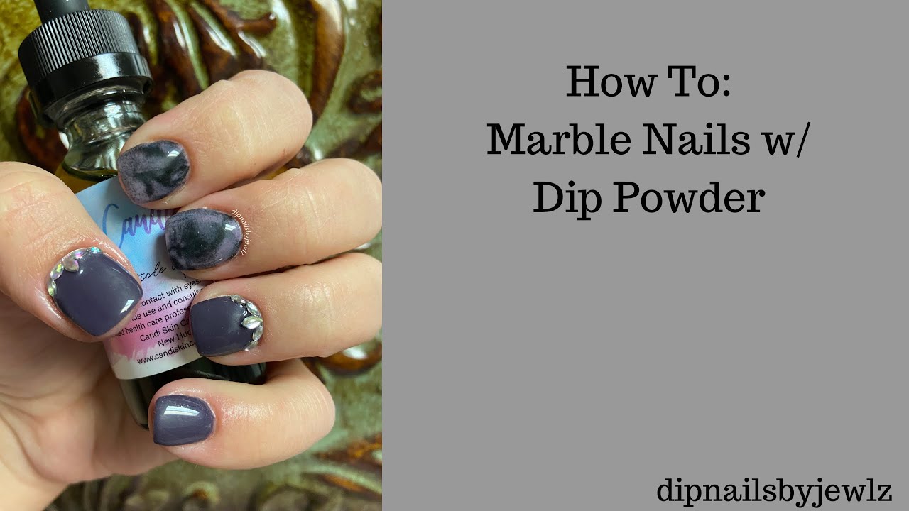How To Do Marble Nails with Dip Powder YouTube